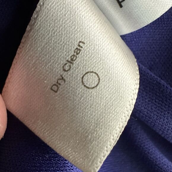 Boston Proper Cobalt Blue Ruched Sheath Dress | Size 2 | Stretch Jersey Lined - Picture 6 of 6